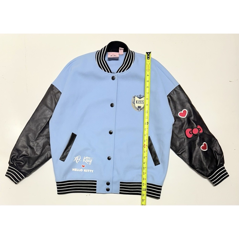 Forever 21 x‎ XO Hello Kitty Varsity Jacket Women's Small Blue